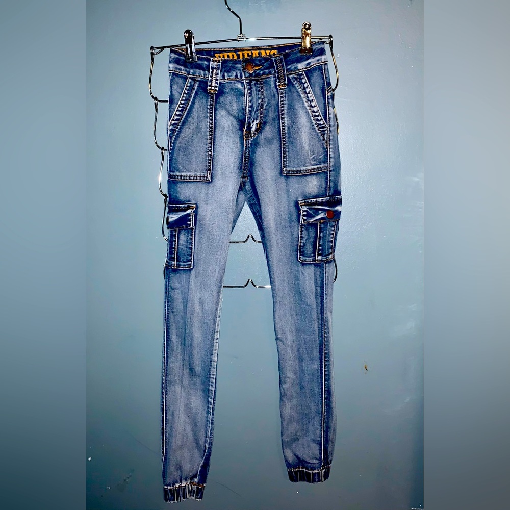 Girls Denim Cargo